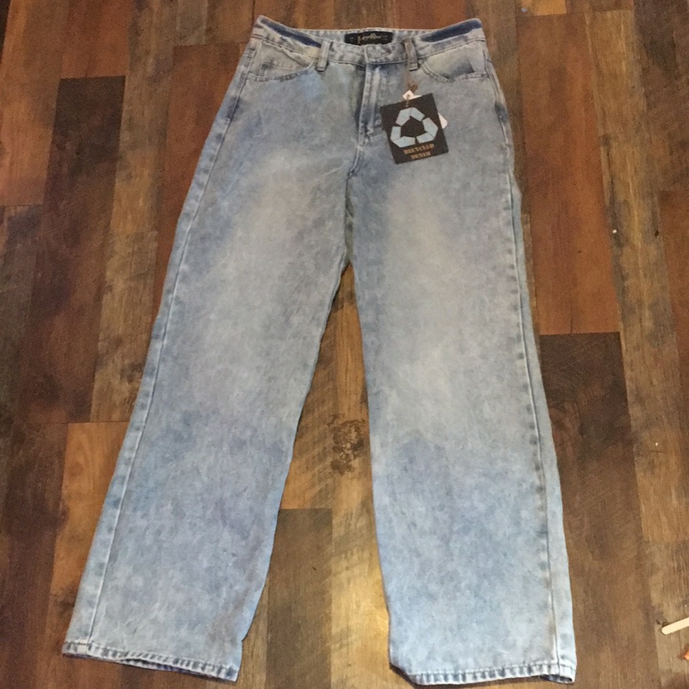 IndigoRein, size 7 jeans, flare bottom, dad jeans
